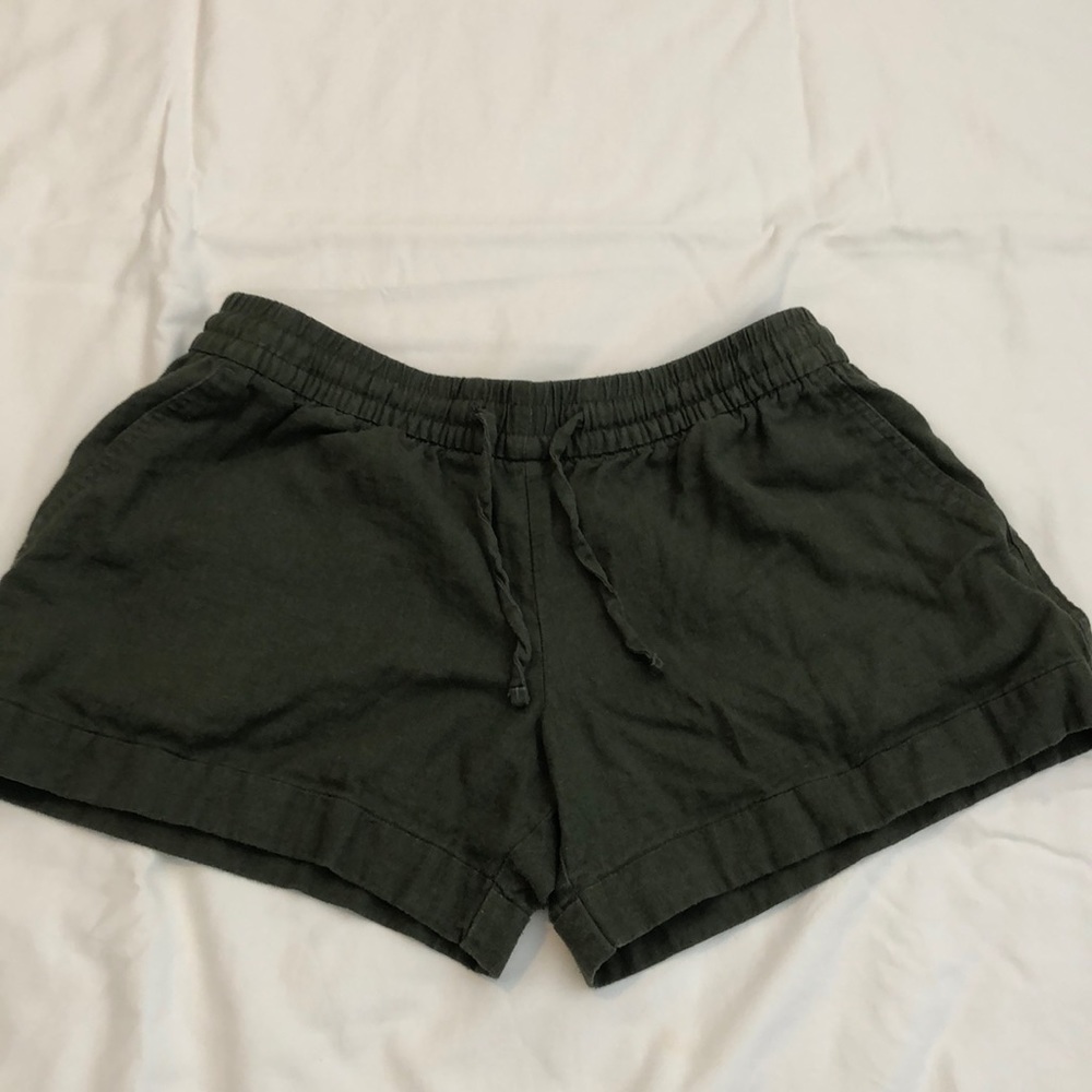 Olive green shorts